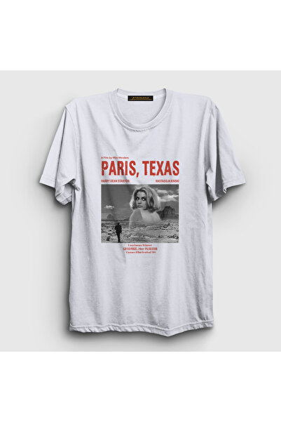 Presmono Unisex beli poster filma Paris, Teksas T-shirt - 481608tt
