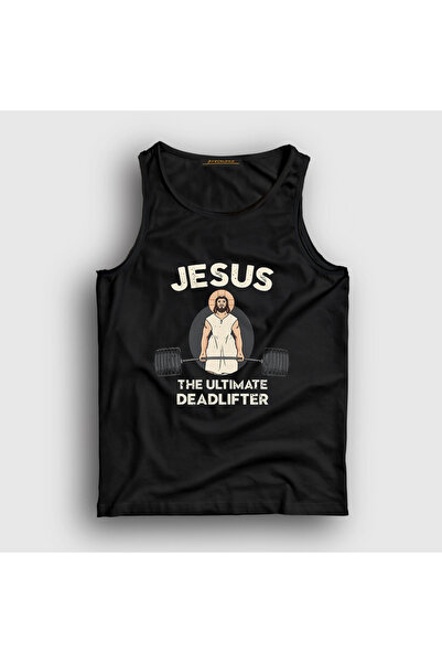 Presmono Unisex Black Jesus the Ultimate Deadlifter Gym Fitness Tank Top 4309...