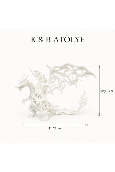 K&B ATÖLYE Charizard Elemental Voronoi Sanat Heykeli