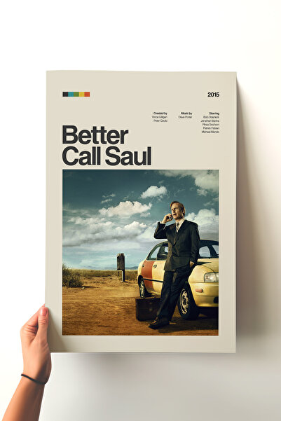 Pena Tablo Better Call Saul Çerçevesiz Retro Dizi Posteri