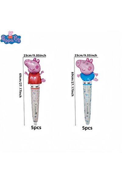 Choice Other Other 10pcs 10pcs Cartoon Piglets Peppa Long Stick Balloons Set ...