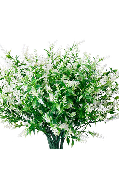 Choice 1pc WHITE Artificial Flowers Cheap Plastic Lavender Fake Plants Grass ...