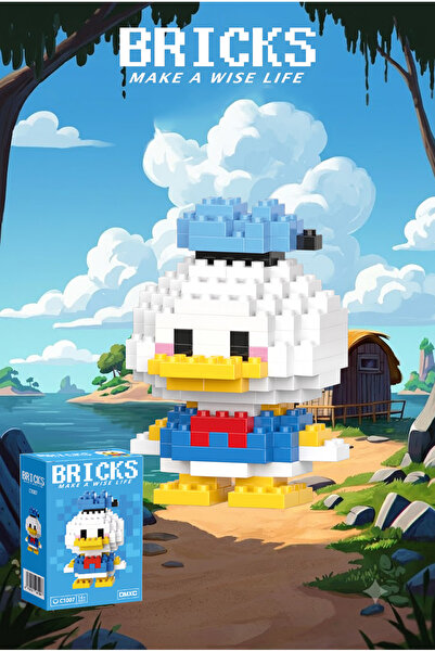 Bricks make a wise life Kitty Brick Donald Duck Mini Brick