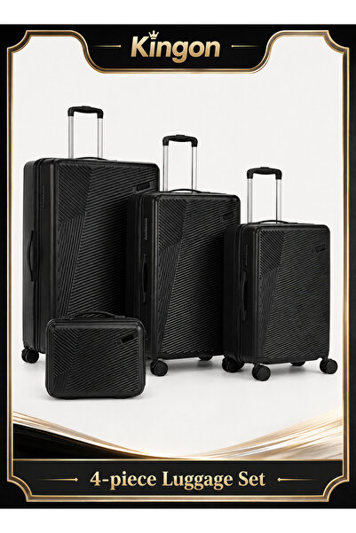 Kingon Luggage Set, 4-piece (14/20/24/28)" Suitcases with Universal Wheels PC...