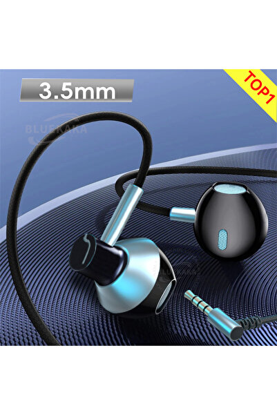 Choice7 15D 3.5MM Silver 15D Stereo Bass Headphones Wired Earphones In-Ear 3....