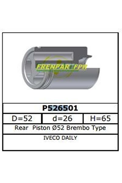 FPR Fren Kaliper Pistonu Arka Ford, Iveco