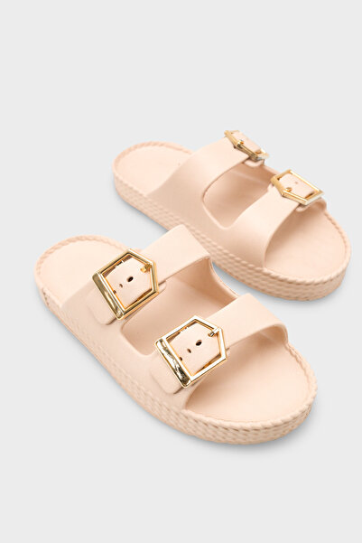 Capone Outfitters Jolyn Eva Double Buckle Women's Slippers