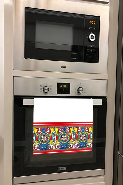 DEKOMOD Decorative Kitchen Cotton Oven Towel Special Patterned Ethnic Model 3...