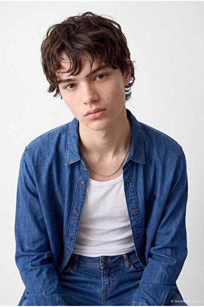 PAULMARK Men's Denim Shirt