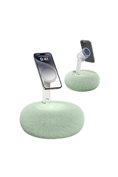 choice2 Green Innovative Magnetic Phone Pillow Stand for Lazy Phone Use on Be...