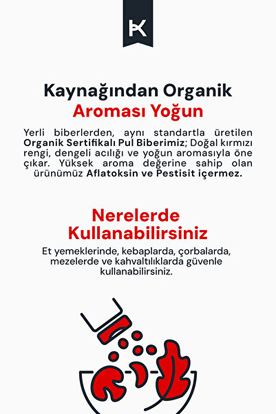 karmalife Organik Pul Biber 45 gr