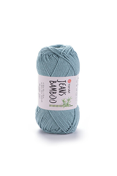 Yarnart Yarn Art Jeans Ață de tricotat manual din bambus, verde apă-120