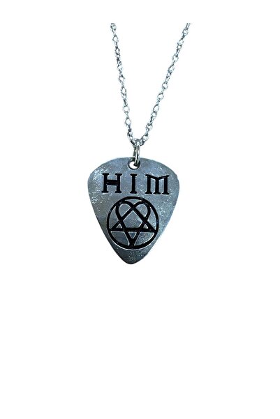 Herşey Nota HIM Heartagram Rock Müzik Grubu Pena Kolye – Gotik Ruhun Sembolü