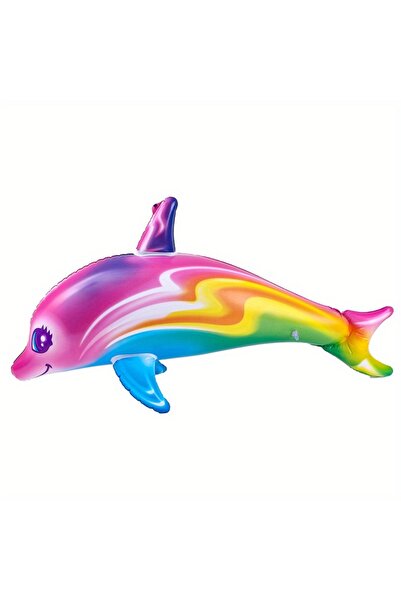 Choice Color 1pc Colorful Purple Inflatable Dolphin Model Air Cushion, Summer...