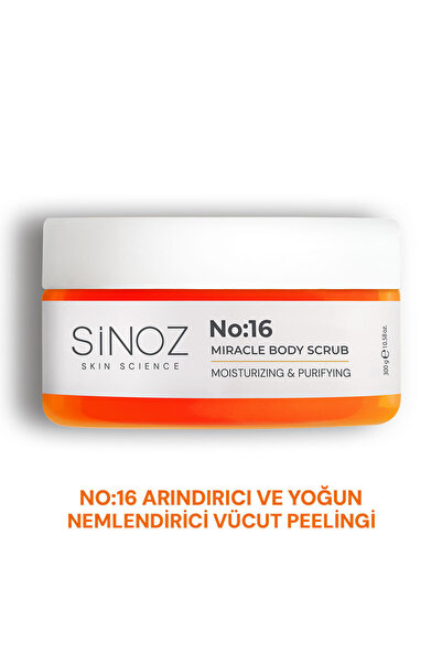 SİNOZ No:16 Yoğun Nemlendirici Besleyici ve Arındırıcı Vücut Peelingi 300 gr