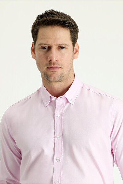 Kiğılı Μακρυμάνικο Slim Fit Slim Fit Oxford Cotton πουκάμισο