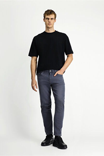 Kiğılı Pantaloni din denim cu cinci buzunare, din Lycra, cu croială slim fit