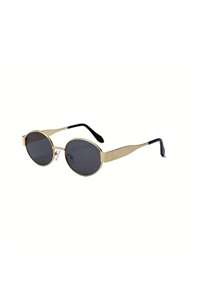 Choice TY1096-grey Oval Sunglasses for Women Men Trendy Metal Frame Sun Glass...