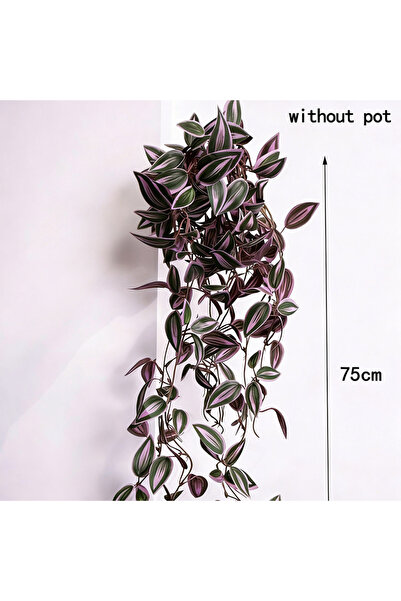 Choice 75cm Purple 75cm Artificial Wall Hanging Plants Fake Eucalyptus Leaves...