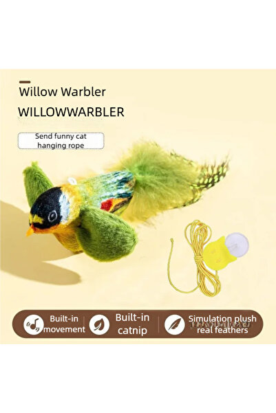 choice2 Green 1pc Interactive Cat Bird Toy with Sound Smart Induction Realist...