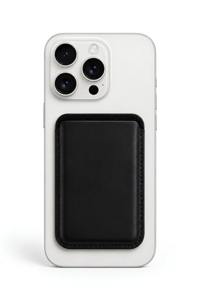PiyasaSepeti iPhone 15 Pro Max Heritage Genuine Leather Wallet Magsafe Noir B...