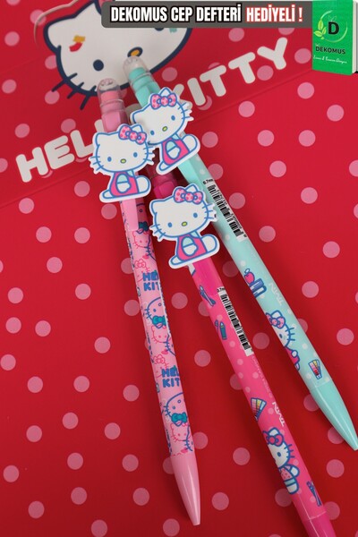 Hello Kitty YENİ SEZON LİSANSLI HELLO KITTY "3 ADET" 2D FİGÜRLÜ VERSATİL UÇLU...