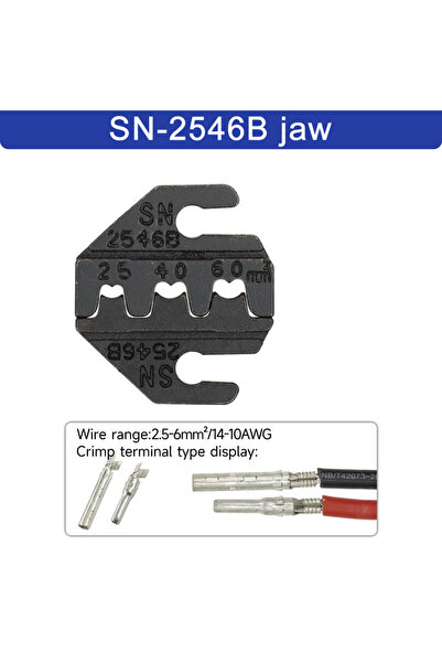 Choice SN-2546B jaw 1pcs Crimping Pliers Jaw SN/4mm for TAB 2.8 4.8 6.3 C3 XH...
