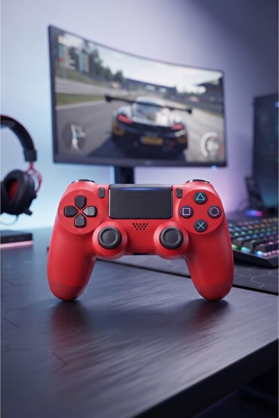 Primo Plus Double Motor Vibration 4 Wireless Controller, Red