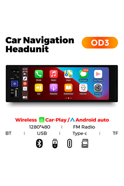 Choice9 OD3 Universal 1 Din Car Stereo 6.86Inch HD Touch Screen Car Multimedi...