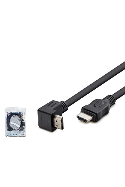 HADRON Hdx2016 HDMI Cable Pvc L Type 1.5m Black