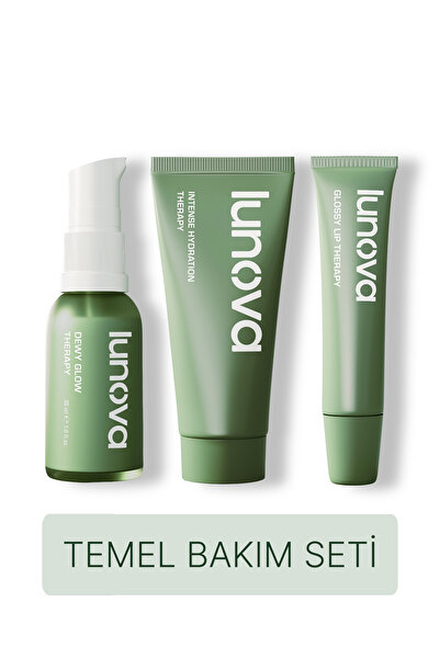 Lunova Yoğun Nemlendirici Bariyer Güçlendirici Cilt Bakım Seti | Peptit Serum...