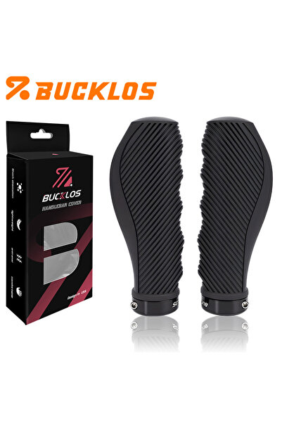 Choice11 BUCKLOS Upgraded-BLACK BUCKLOS Bicycle Handlebar Grips Lock on Mount...