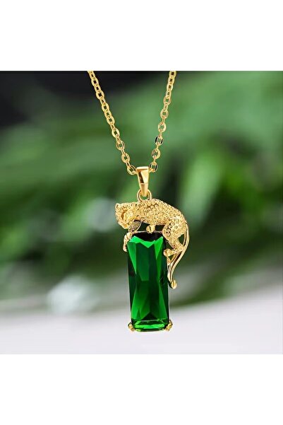 Choice XL1122 Huitan Fashion Luxury Leopard Pendant Necklace Lady Gold Color ...