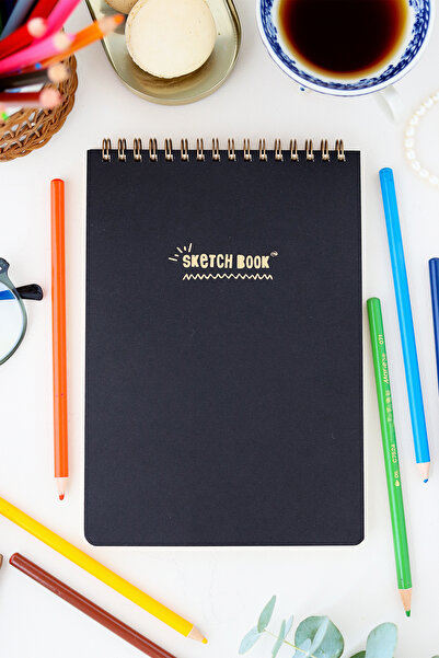 Monotier A5 Eskiz Defteri Sketch Book 52 Yaprak 140 gr Kalın Kağıt - Ivory Kağıt