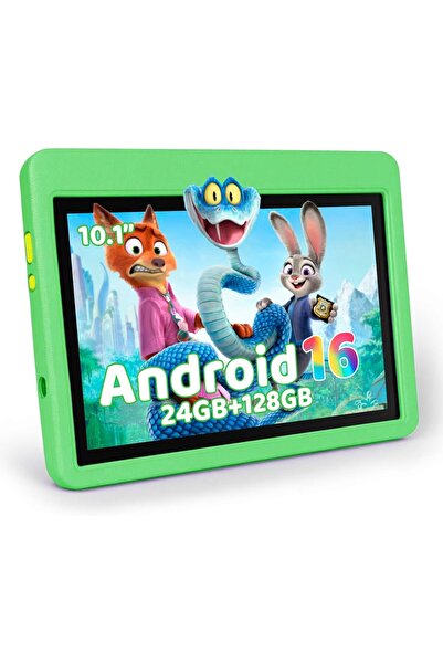 JENBIZZ Tabletă Copii 10” Android 16, Five Core,24GB+128GB,Ecran IPS HD,Contr...