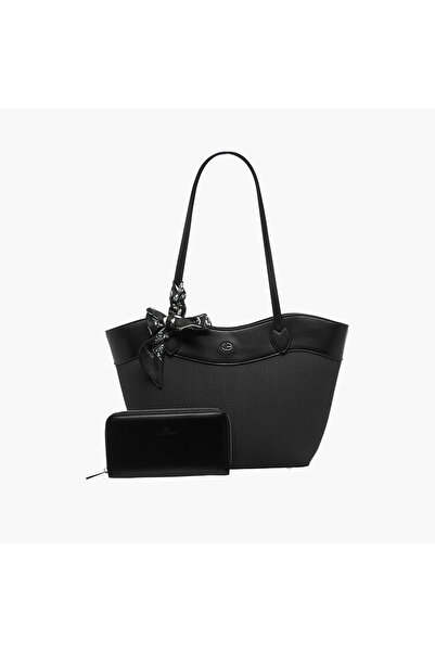Chrisbella Panelled Tote Bag with Wallet