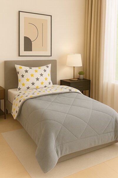 sternen glanz Νέο σετ παπλωματοθήκης και μαξιλαροθήκης Veloria με βαμβακερό σ...