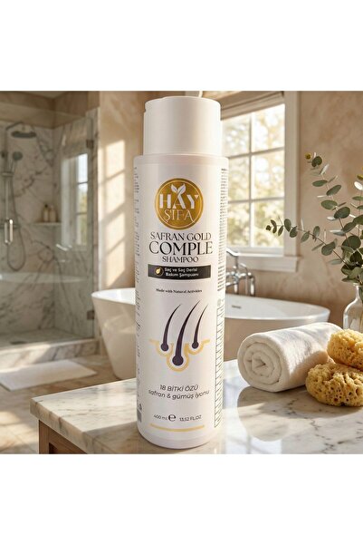 Bezos Safran Gold Complete Shampoo 400 ml Herbal Shampoo with Saffron Extract...
