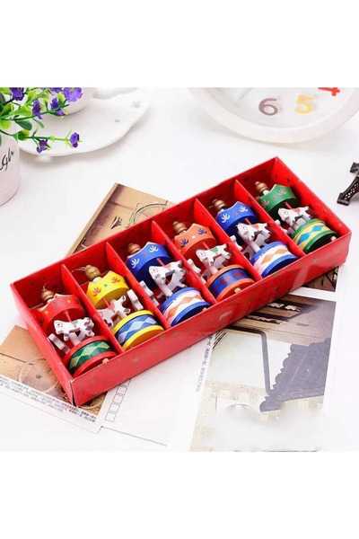 kokoş butik 6 lı Mini Atlı Karınca Karışık Renkli 6lı Set Nostaljik El Yapımı...