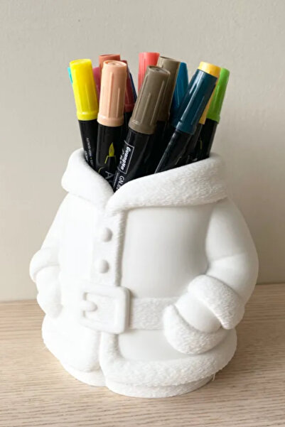 Genç 3D Θήκη για στυλό Άγιου Βασίλη με βελούδινη υφή - Διακοσμητικός οργανωτή...