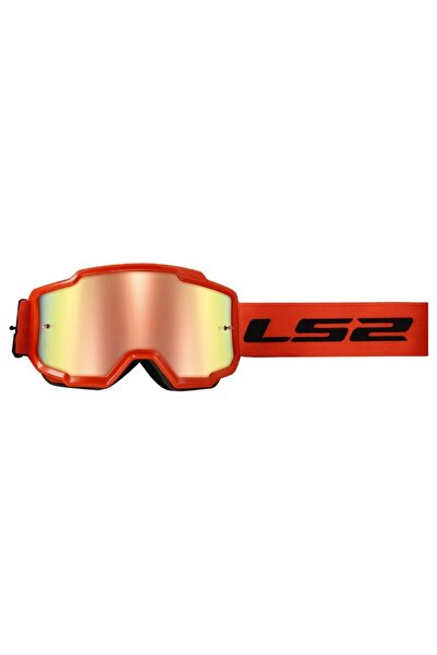 LS2 CHARGER GOGGLES MOTOKROS GÖZLÜK (IRIDIUM CAMLI) NEON TURUNCU