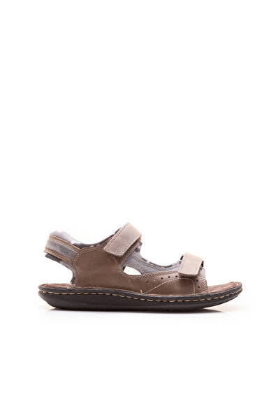 UrbanShoes Sandale barbati din piele naturala Leofex - 549 Gri box