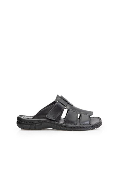 UrbanShoes Saboti barbati din piele naturala,Leofex - 322 Negru Box