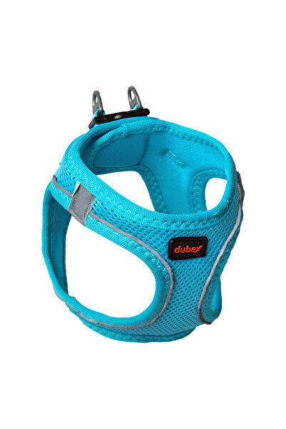 4Dog Deluxe Αναπνέον Διχτυωτό Σαμαράκι Σκύλου, Μπλε, XL (Λαιμός 42-54 εκ., Στ...
