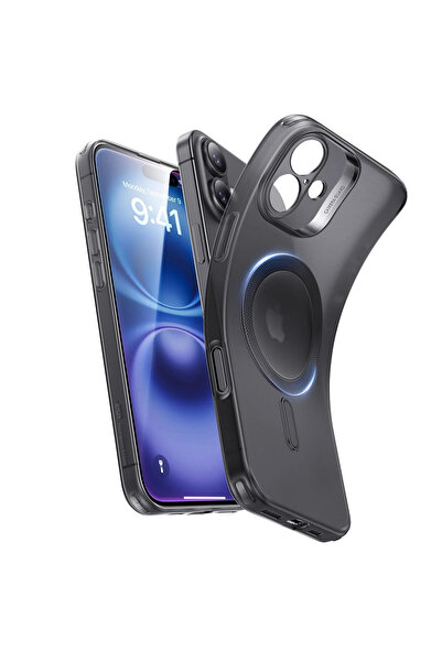 ESR Husa pentru iPhone 16, Zero HaloLock, protectie antisoc, negru