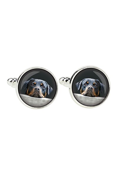 Art - Dog Rottweiler, Rott, Rottie - cufflinks, a shirt accessory, a shirt pe...