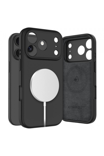 Stef's Cat Husa MagSafe pentru Apple iPhone 17 Pro, Stef's Cat, Silicone, Neagra