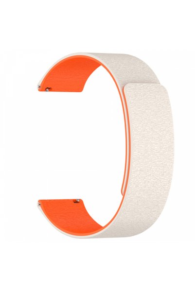 Techsuit W074 Belt for Huawei Watch/ Garmin Watch Series, 18mm, Beige Orange