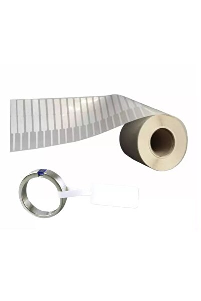 OEM Jewelry Labels Roll, White, 1000 labels/roll, solid plastic, 90 x 30 mm, ...