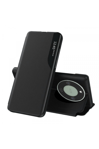 Stef's Cat Θήκη για Honor Magic8 Lite, Γάτα της Στεφ, eFold, Μαύρο
